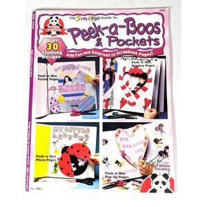Designs Originals 1999 Peek-a-Boos Pockets Craft Book for Scrapbooks 30 Designs
